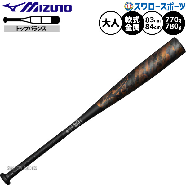 楽天市場】ミズノ バット MIZUNO 軟式用ホットメタル トップ