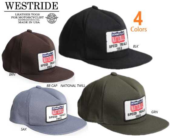 ウエストライド(WESTRIDE) 24FW BB CAP NATIONAL TWILL  PACH CAP