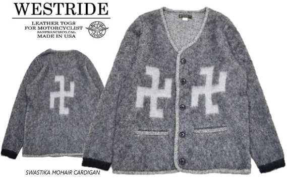 WEST RIDEストライプ ウールカーディガン サイズ38 L〜XL hangar-market_wr24ssngtnatcarblk