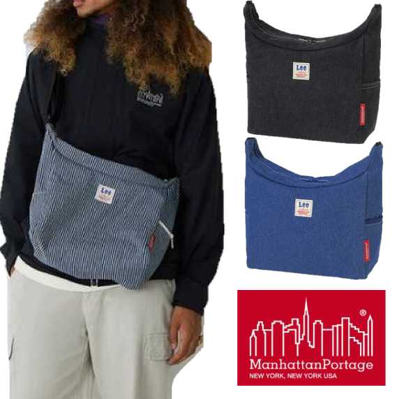 MANHATTAN PORTAGE(マンハッタンポーテージ)量目押さえる商いもの MP1603LEEBed-Stuy Shoulder Bag Lee 臥榻 スタイ 肩先／カジュアルメッセンジャーバッグ  ロバート・エドワード・リー ショルダーバッグ メンズ レディース LEE共同研究 【貨物輸送無料】