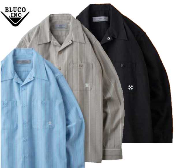 BLUCO(ブルコ) OL-1121 CAMBRAY WORK SHIRT 3色(NVY/BLU/BLK)☆送料無料☆ 送料無料!!BLUCO(ブルコ) OL-11-121 CHAMBRAY WORK SHIRT 3