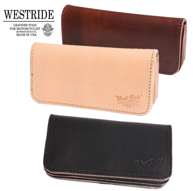 WESTRIDE(ウエストライド) WESTRIDE ORIGINAL LONG WALLET 3Color オリジナルロンングウオレット【貨物輸送無料】アメカジ ヴィンテーがま口 長がま口 黒いこと タン 赤銅色 BLACK-BROWN-TAN