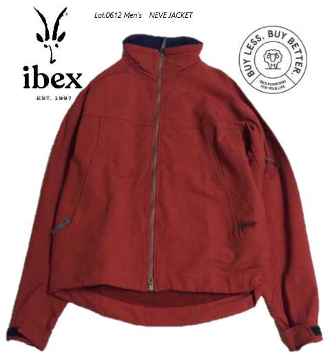 デッド棚卸し資産IBEX (アイベックス) Lot.0512 MEN\u0027S NEVE JACKET Made インチ USA   メリノウール.ナイロン上衣【貨物輸送無料】 コート・ジャケット-メンズファッション