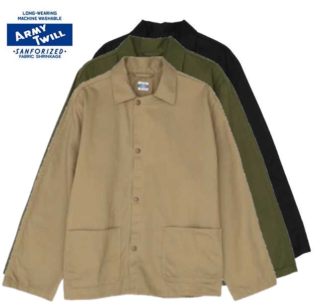 ARMY TWILL(アーミーツイル)AM-22SS4006 VINTAGE TWILL ヴィンテージ カバーオール シャツジャケット 【送料無料】|SWAPMEET