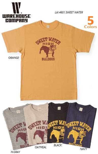 楽天市場】ウエアハウス（WAREHOUSE）Tシャツ 4601 SWEET WATER