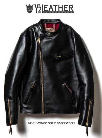 Y2 LEATHER(ワイツーレザー)HR-01 VINTAGE HORSE SINGLE RIDERS【送料無料】レザージャケット アメカジ ヴィンテージ バイカー|SWAPMEET
