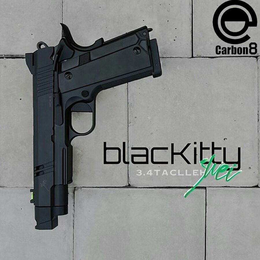 トイガン Carbon8 Hellcat 4.3 Black Kitty レビュー】驚異のキレ！Co2ガスガン Black Kitty HELLCAT4.3