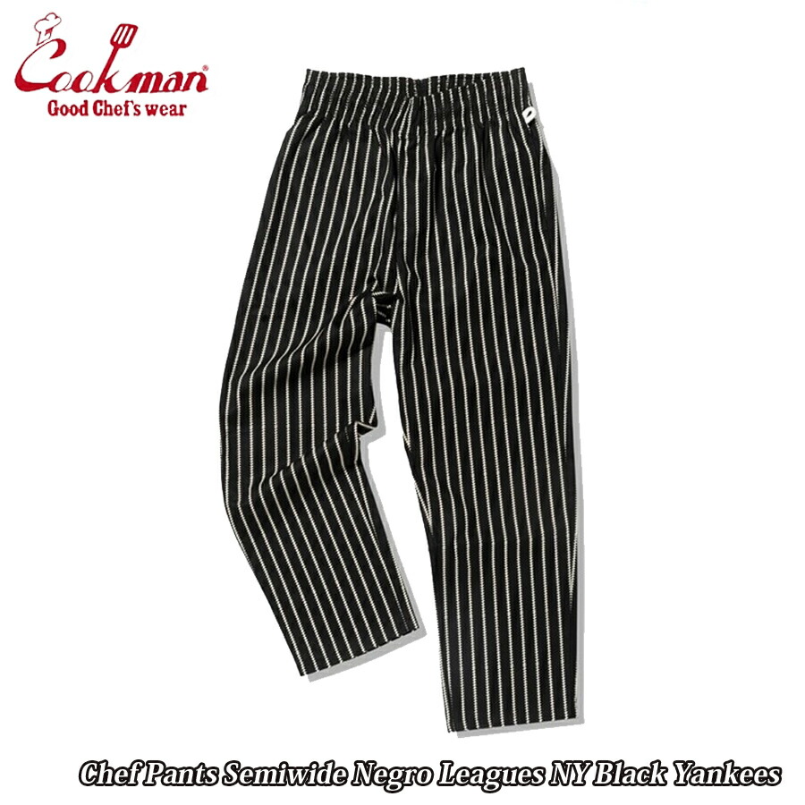 【P10倍】Cookman Chef Pants Semiwide Negro Leagues NY Black Yankees【全品P10倍★6月4日20：00～11日01：59まで！】