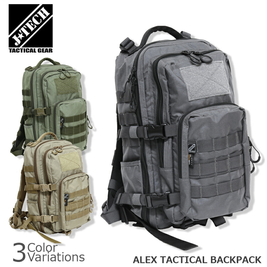 楽天市場】J-TECH（ジェイテック） ALEX TACTICAL BACKPACK JT-251