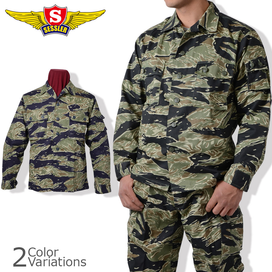 SESSLER（セスラ） TIGER STRIPE JACKET タイガーストライプ ジャケット 【中田商店】 A-1093/1094