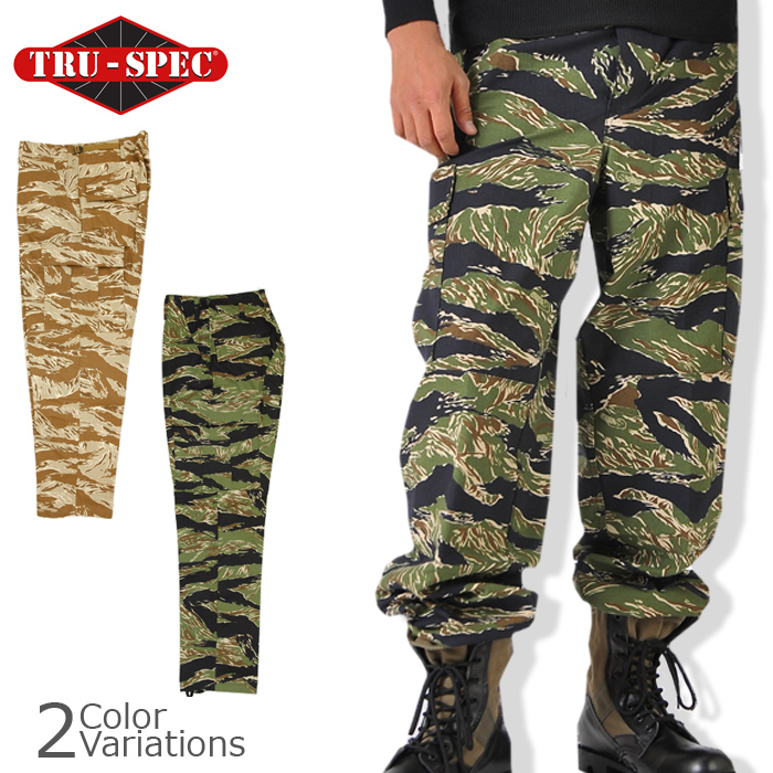 【全品P5倍★マラソン期間限定！5月23日20：00～27日1：59まで】TRU-SPEC（トゥルースペック） BDU パンツ TIGER STRIPE PRODUCTS