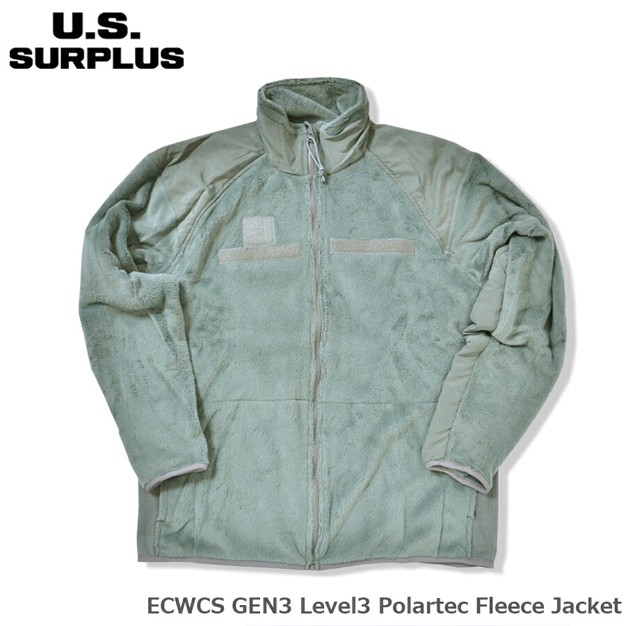 【全品P5倍】U.S SURPLUS（USサープラス） 米軍放出未使用品 ECWCS GEN3 Level3 Polartec Fleece Jacket ポーラテック フリースジャケット【全品P5倍★7月19日20:00～7月27日1:59まで！】｜スワット店