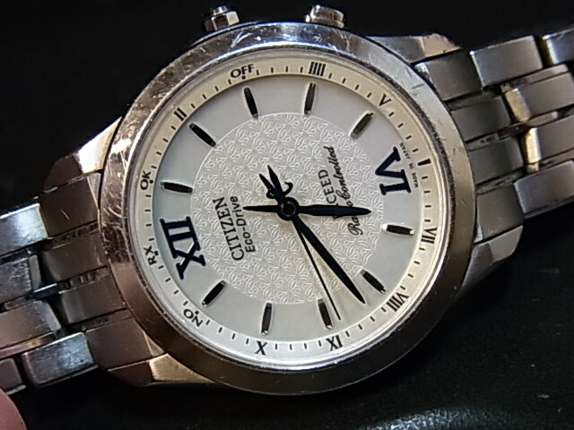 シチズン エクシード エコドライブ シルバー チタン メンズ腕時計 H111 746583-6.jpg