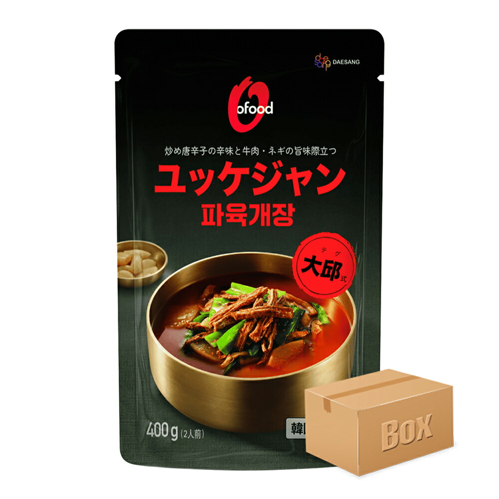 O'Food ユッケジャン 400g×25袋 牛肉と野菜のピリ辛スープ レトルト 韓国スープ