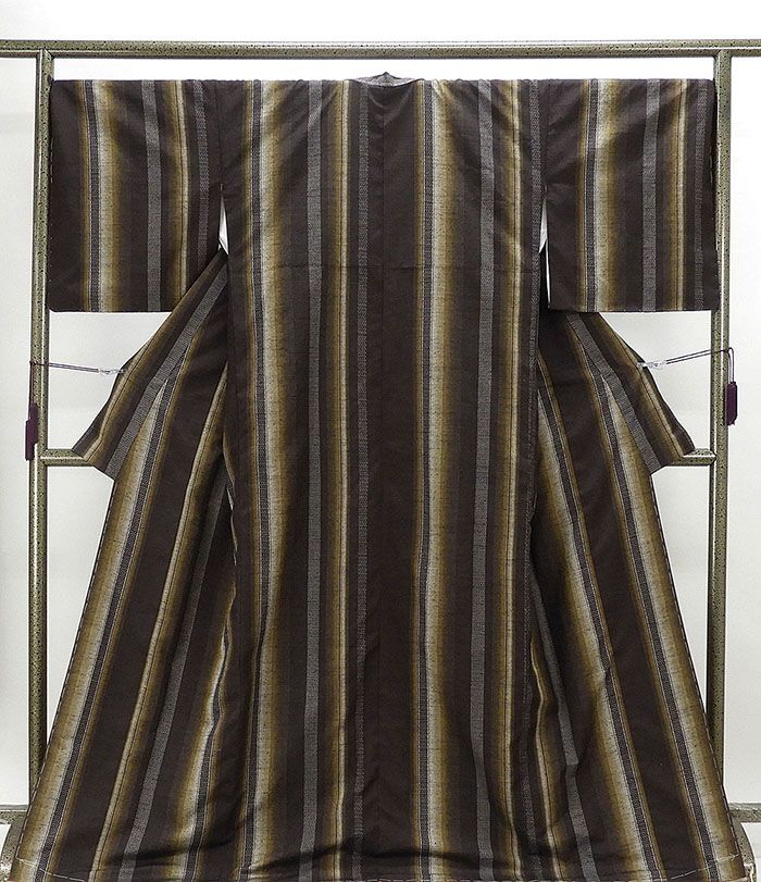 楽天市場】新春SALE＼30％OFFクーポン配布中／紬 未着用 正絹 紬 縦縞