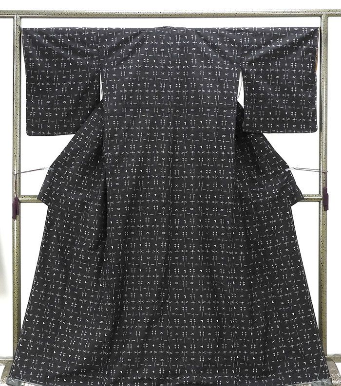 楽天市場】新春SALE＼30％OFFクーポン配布中／紬 未着用 正絹 井桁花