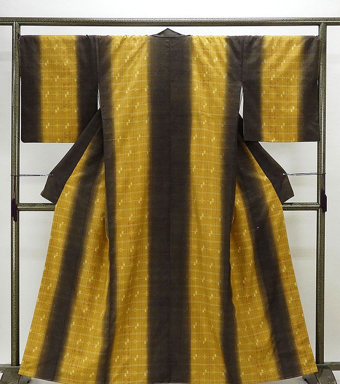 楽天市場】新春SALE＼30％OFFクーポン配布中／紬 未着用美品 正絹 井桁