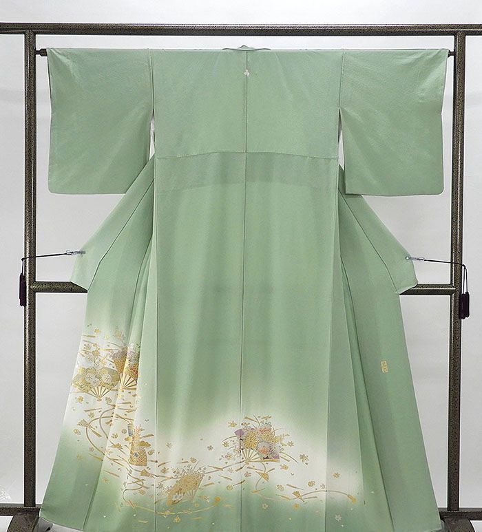 楽天市場】色留袖 正絹 加賀友禅 上坊寺正良作 色留袖美品 三つ