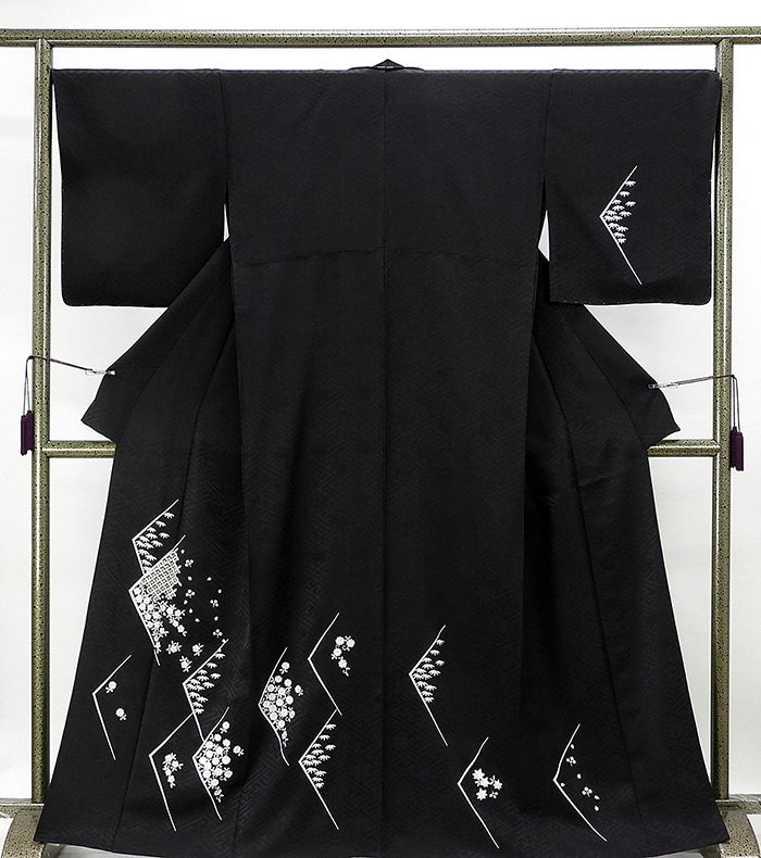 ＼ポイント10倍／単衣 訪問着 新品 仕立て上がり 正絹 単衣 七宝四季花模様 訪問着 新品仕立済 着物 wb1922