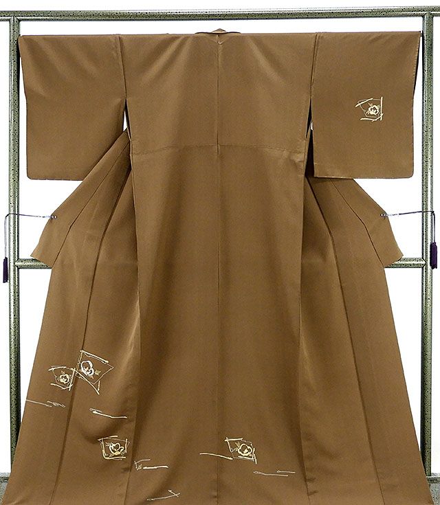 ＼20％OFFクーポン+ポイント5倍／単衣 訪問着 新品 仕立て上がり 正絹 単衣 刺繍花格子模様 訪問着 新品仕立済 着物 wb1587