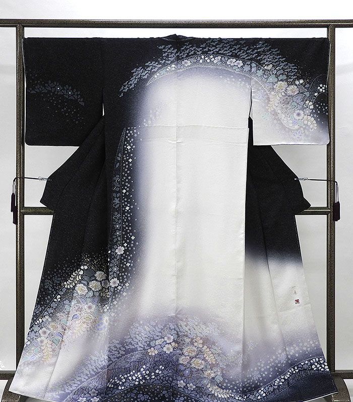 楽天市場】訪問着 新品仕立済 正絹 絞り染色作家 吉乃一廉作 身丈164.5