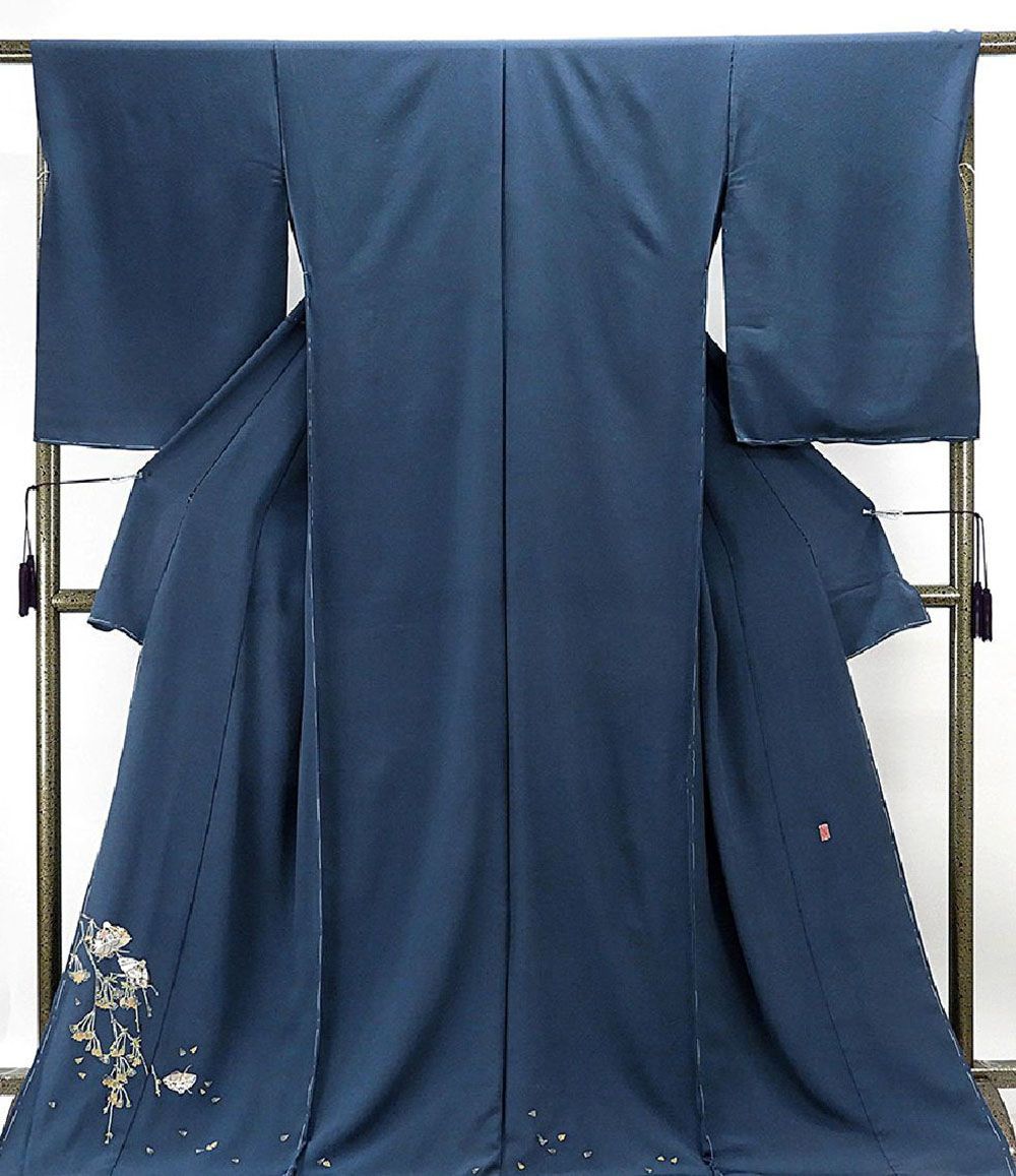 新品未使用　反物　竹　別注品　　　藤本隆士　手書き禅工房　絹　正絹　絹100% 新品未使用 反物 竹 別注品 藤本隆士 手書き禅工房 絹 正絹 絹100%