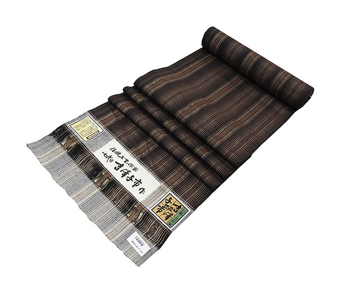 30%還元！20％クーポン 10％OFF SALE！紬 新品 正絹 伝統工芸作家 七代目吉澤与市 織り工房 紬 反物 新品 未仕立 D2003 和服  | parking221.com