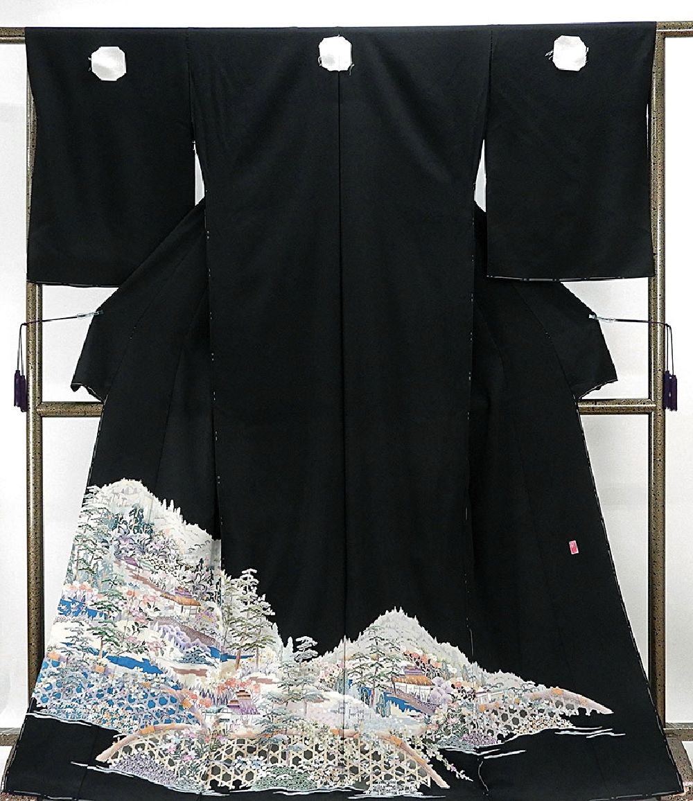 imfreak様　新品未使用　正絹袷　蝋友禅作家\"倉翔篁\"訪問着単品 新品未使用 正絹袷 蝋友禅作家 倉翔篁 訪問着単品