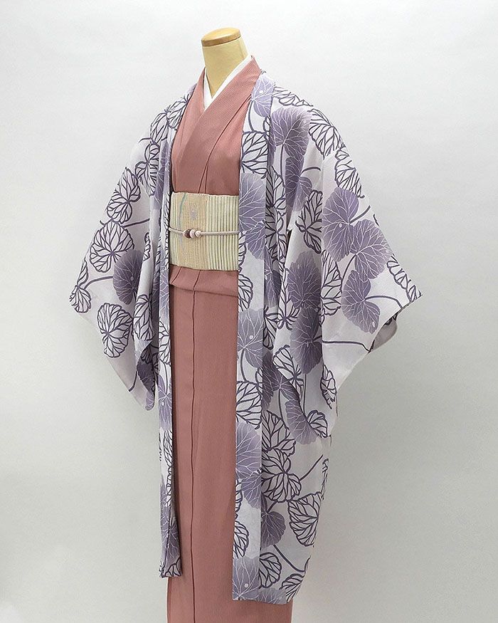＼20％OFFクーポン券別れ別れ中／夏物 羽織 新品仕立てもの済 正絹 夏物 蔦の葉飾りつけ 紗羽織 単衣 薄物 厚地の外套 新品 仕立てもの売り上げ金 j4001