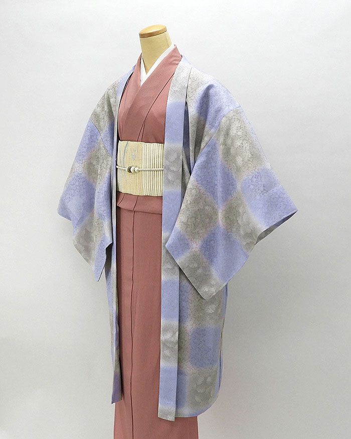 楽天市場】【ポイント10倍】道中着 新品仕立済 正絹 葡萄模様 道中着