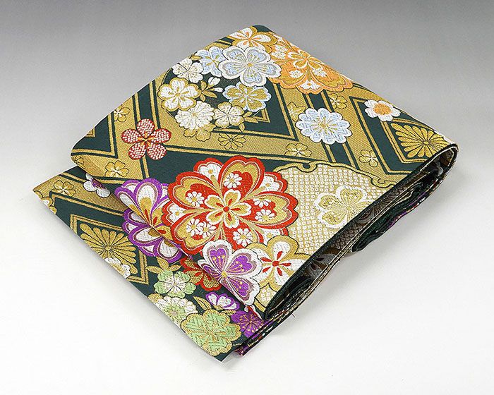 袋帯 麻の葉菊花模様 振袖用 良品 リサイクル 中古 フォーマル 礼装用 パーティー 着物 g0847 楽天市場】60％割引＼半額50％OFF+10％クーポン／袋帯 麻の葉菊花模様