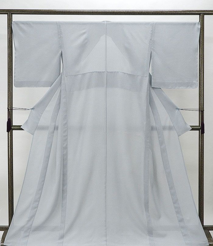 ＼20％OFFクーポン+ポイント5倍／夏物 小紋 新品 仕立て上がり 正絹 夏着物 万筋模様 身丈166.5cm 裄丈68cm 絽江戸小紋 夏 夏用 仕立済 着物 フォーマル カジュアル wc2163