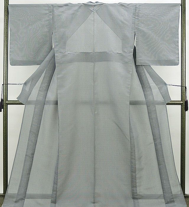 ＼20％OFFクーポン券別れ別れ中／夏物 紬 新品 仕立てもの売り上げ金 正絹 夏物 蕪重布切れ謹 流風 縦縞透かし彫り飾りつけ 紗紬 夏 夏用 仕立てもの済 御召しもの wd2043