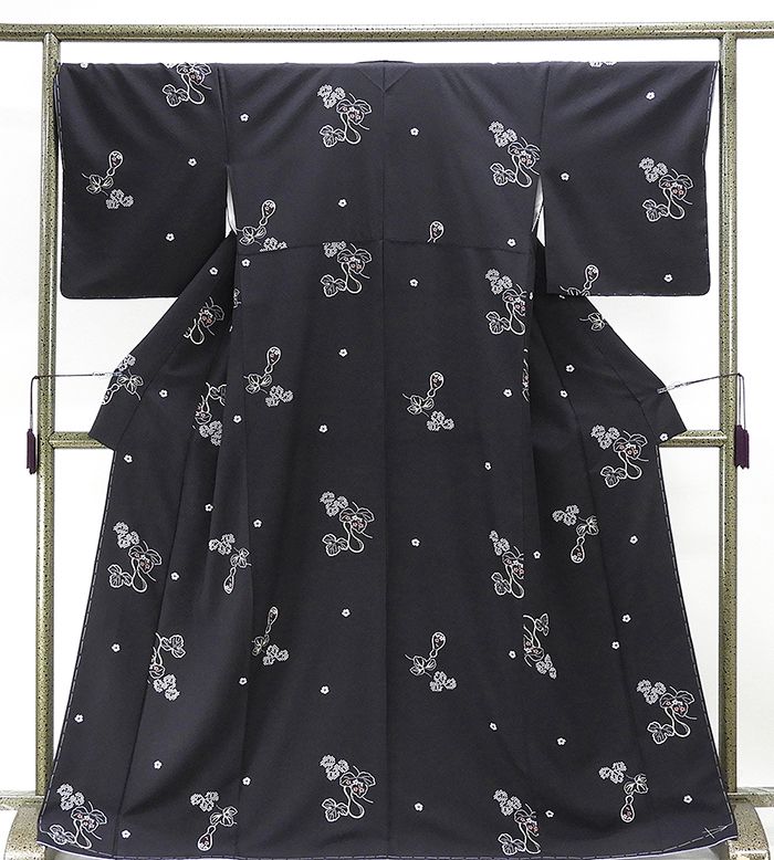 楽天市場】【ポイント10倍】紬 未使用 正絹 七宝 唐花 身丈167.5cm 裄