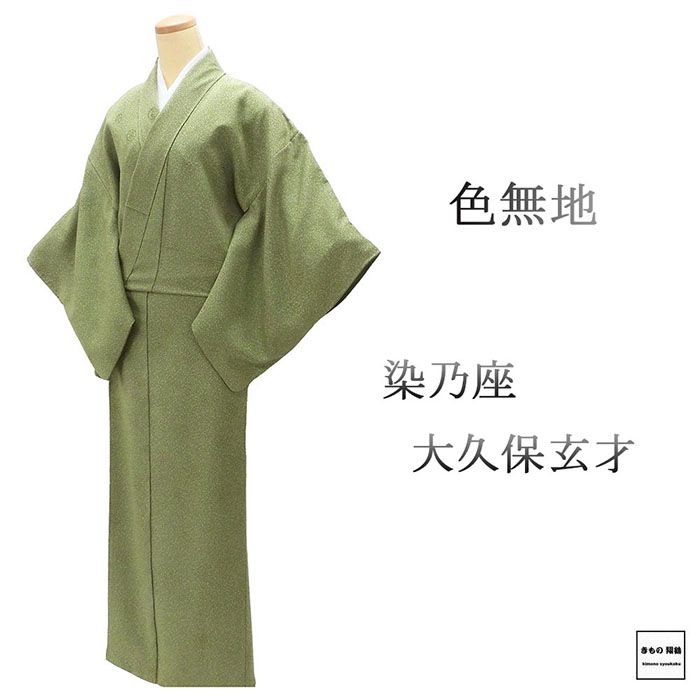 ＼10％OFFクーポン／色無地 正絹 大久保玄才 そめのざ玄才作 身丈154cm 裄丈63.5cm 丸に剣片喰 美品 中古 リサイクル 着物 結婚式 入学式 卒業式 a4185 7,546円