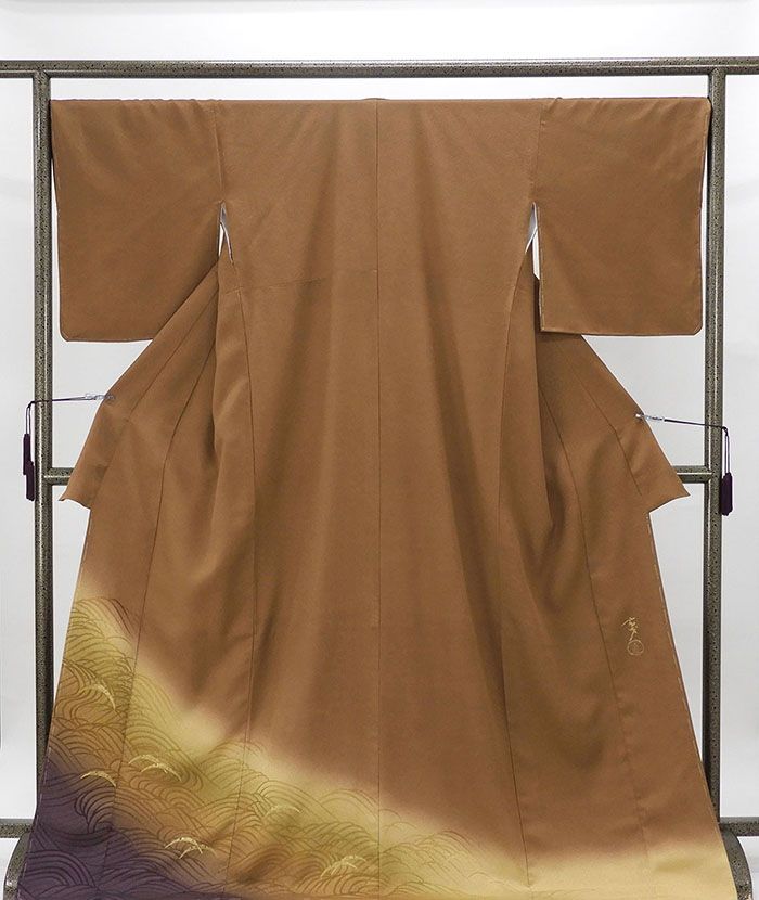 ＼30％OFFクーポン配布中／訪問着 未着用美品 正絹 大久保玄才 そめのざ玄才作 身丈172cm 裄丈68.5cm 付下訪問着 未使用 新古品 着物 結婚式 入学式 卒業式 b4086｜きもの翔鶴