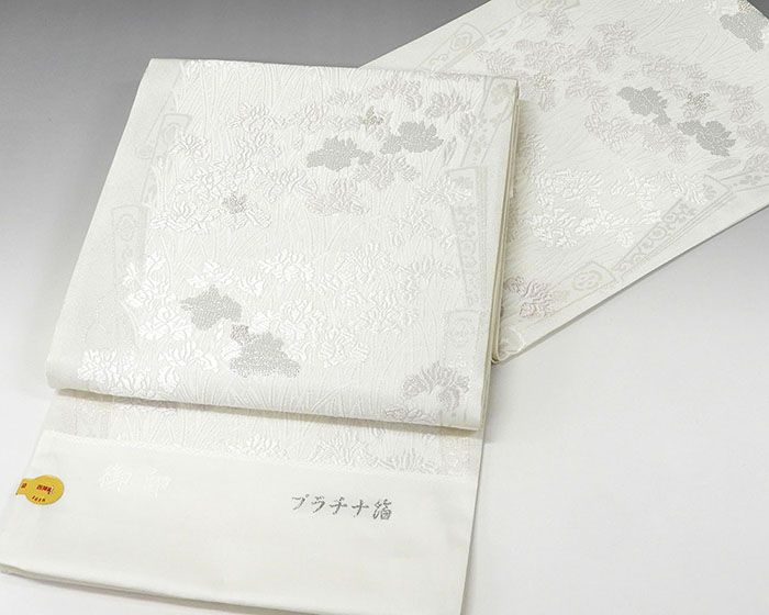 楽天市場】袋帯 新品仕立付き 正絹 西陣 丸勇謹製 皇后陛下御印 浜茄子