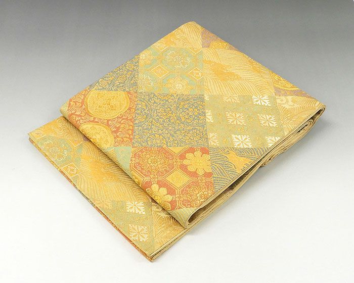 ＼30％OFFクーポン配布中／袋帯 正絹 吉祥菱紋文様 袋帯 リサイクル 中古 結婚式 入学式 卒業式 パーティー g0788｜きもの翔鶴 11,534円