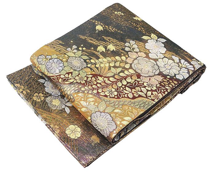 【ポイント10倍】袋帯 正絹 辻が花千鳥模様 袋帯 美品 リサイクル 中古 辻ケ花 結婚式 入学式 卒業式 パーティー g4047