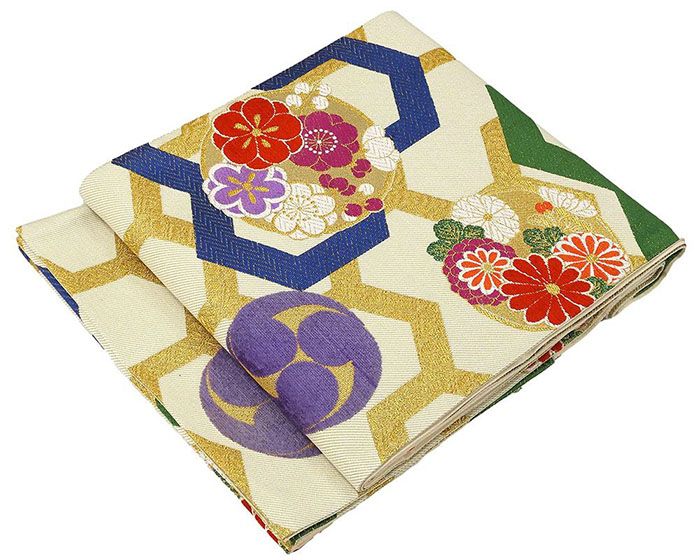 楽天市場】60％割引＼半額50％OFF+10％クーポン／袋帯 麻の葉菊花模様