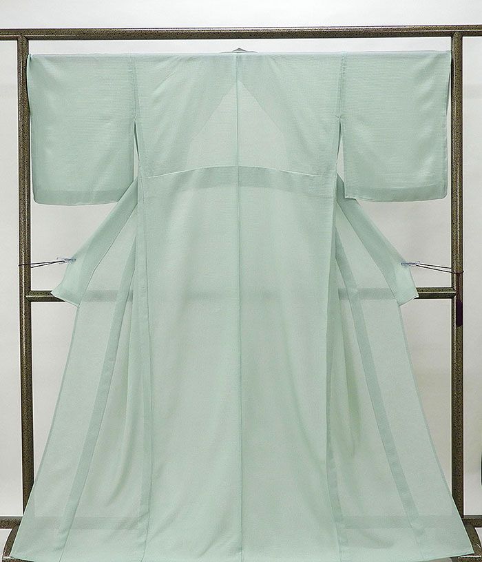 ＼20％OFFクーポン+ポイント5倍／夏物 小紋 新品 仕立て上がり 正絹 夏着物 万筋模様 身丈166.5cm 裄丈68cm 絽江戸小紋 小難あり 夏 夏用 仕立済 着物 フォーマル カジュアル wc2178