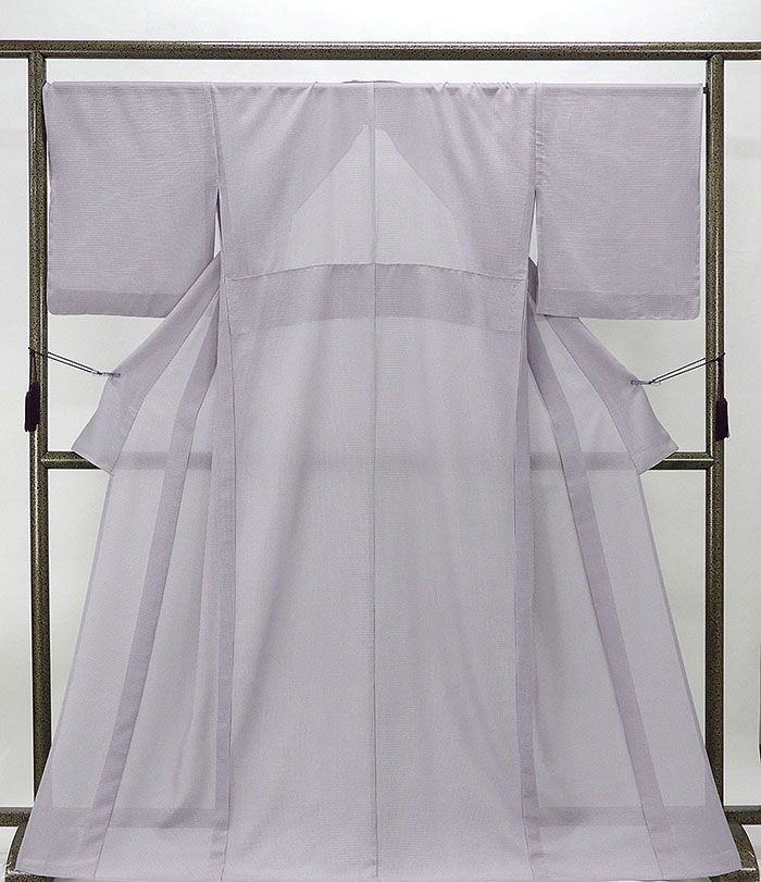 ＼20％OFFクーポン+ポイント5倍／夏物 小紋 新品 仕立て上がり 正絹 夏着物 万筋模様 身丈166.5cm 裄丈67.5cm 絽江戸小紋 夏 夏用 仕立済 着物 フォーマル カジュアル wc2181