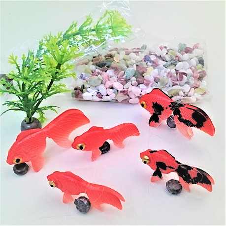楽天市場】金魚 出目金 雑貨 インテリア 置物 セット お買い得市