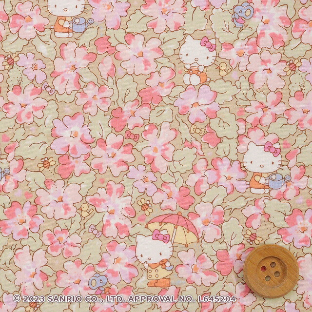 リバティ　キティ　約幅114cm長さ260cm　オレンジピンク系　新品 リバティキティ約幅114cm✕長さ260cmオレンジピンク系新品