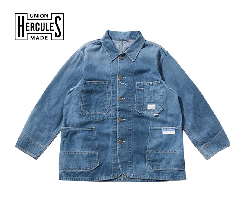 ヘラクレス HERCULES [ デニム カバーオール ] UNION HERCULES MADE CHORE JACKET 10オンス Gジャン メンズ アメカジ デニム アウター ジャケット ヴィンテージ ビンテージ 新作 人気 【HE251L01】 26,455円