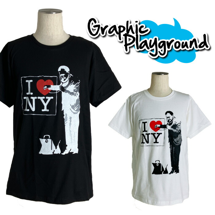 楽天市場】パロディ Tシャツ おもしろ 長袖 Banksy バンクシー