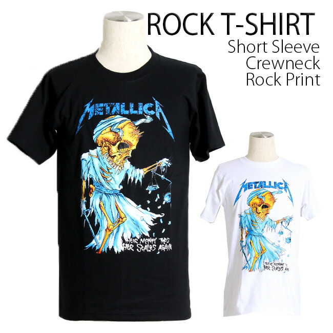 メンズ Tシャツ メタル スリット レイヤード風 半袖Tシャツa1294 楽天市場】Metallica Tシャツ メタリカ ロックTシャツ バンドT