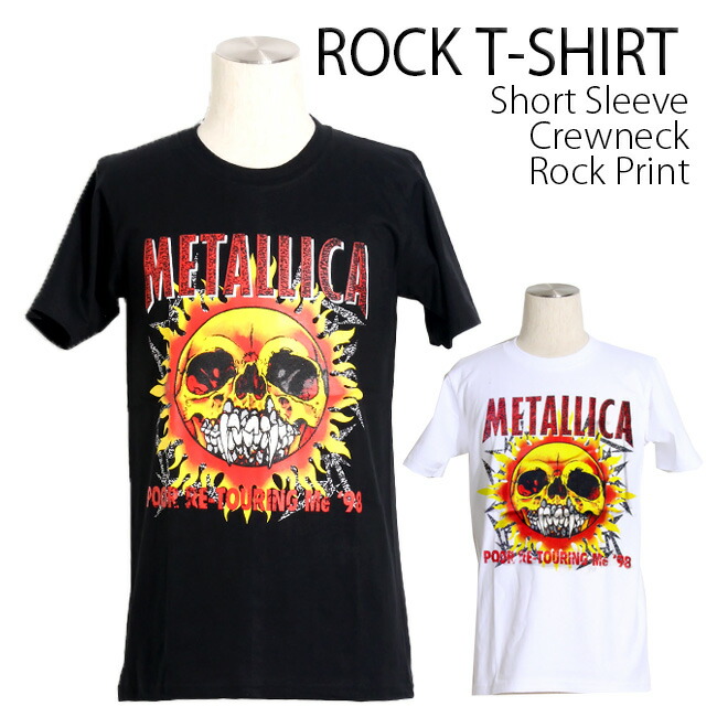 楽天市場】Metallica Tシャツ メタリカ Summer Shit ロックTシャツ バンドTシャツ 半袖 メンズ レディース かっこいい バンT  ロックT バンドT ダンス ロック パンク 大きいサイズ 綿 黒 白 ブラック ホワイト M L XL 春 夏 おしゃれ Tシャツ ファッション :