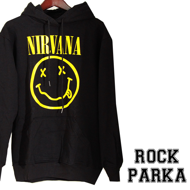 Nirvana レコジャケ baby バンドT 黒　パーカー XL e4a4819cf70b514e796373d3cbdc37