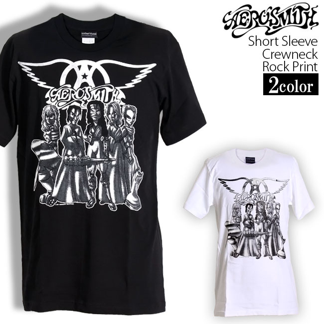 楽天市場】00s ☆ エアロスミス プリント Tシャツ メンズ S 黒